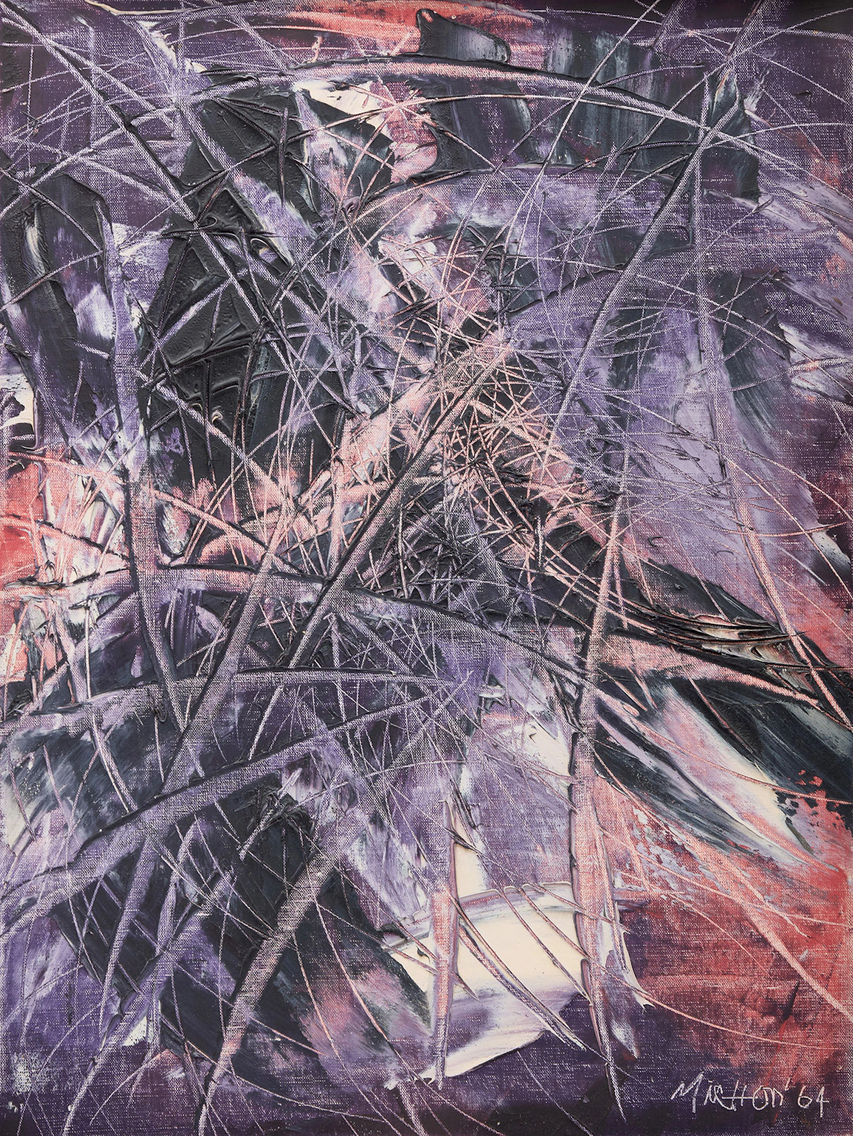 Guy Michon, Quest, 1964, oil on canvas