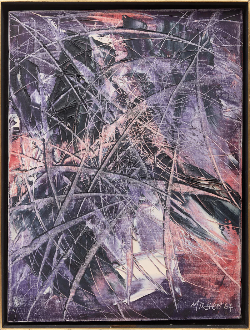 Guy Michon, Quest, 1964, oil on canvas - view 2