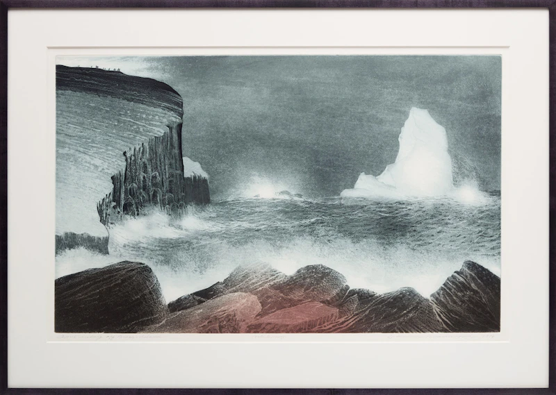 David Lloyd Blackwood, April Iceberg off Bragg's Island, 1976, etching and aquatint - view 2