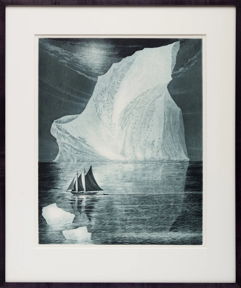 David Lloyd Blackwood, The Flora S. Nickerson Down on the Labrador, 1978, etching and aquatint - view 2
