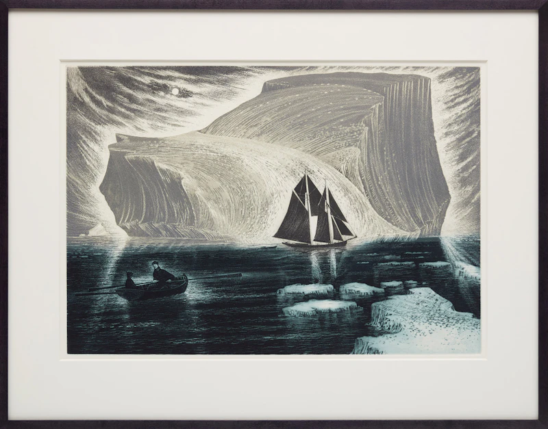 David Lloyd Blackwood, The Flora S. Nickerson in the Labrador Sea, 1982, etching and aquatint - view 2