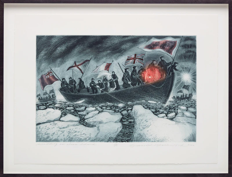 David Lloyd Blackwood, Wedding on Deer Island, 2020, etching - view 2