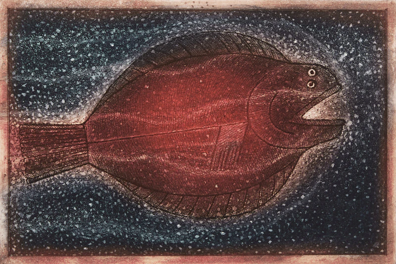 David Lloyd Blackwood, Flatty, 2015, etching and aquatint