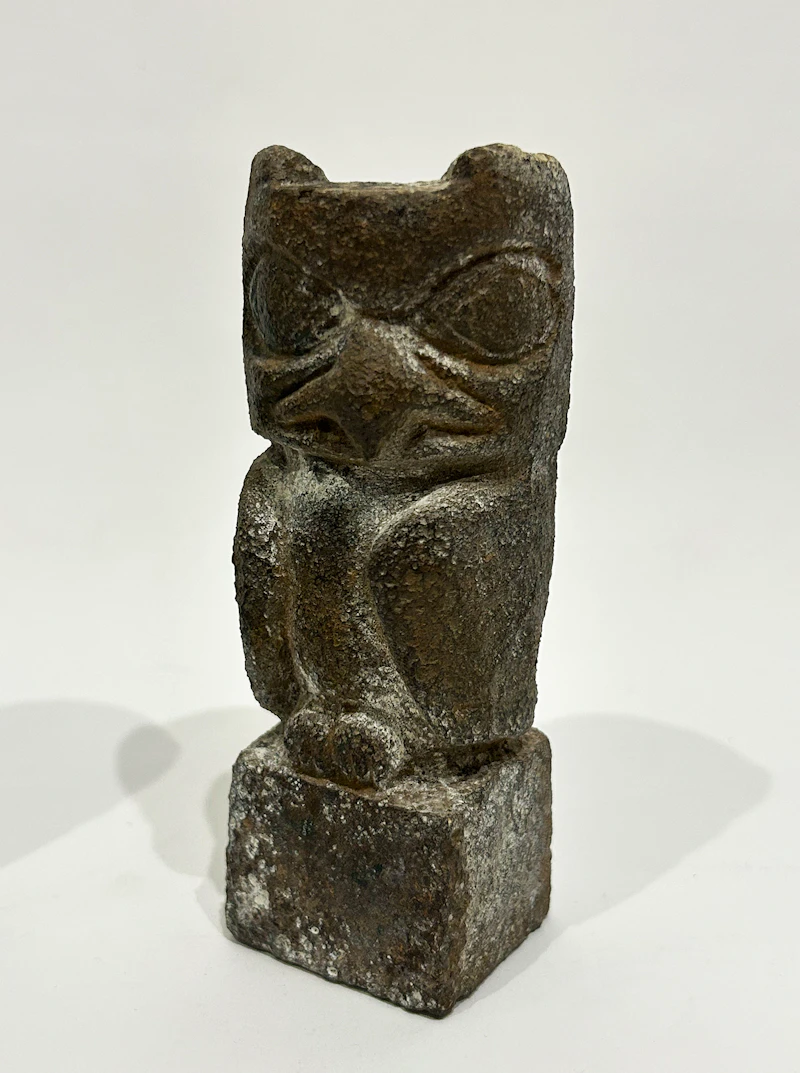Florence Wyle, Two Small Owl Bookends, circa 1927, two cast iron sculptures - view 4