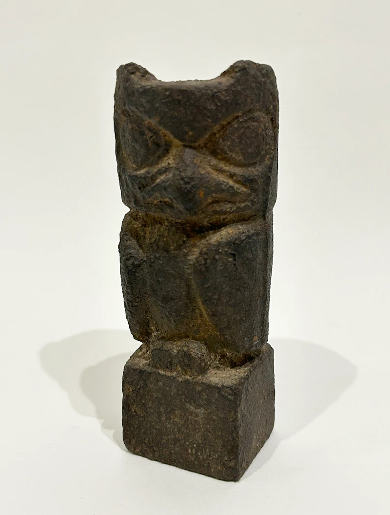 Florence Wyle, Two Small Owl Bookends, circa 1927, two cast iron sculptures - view 5