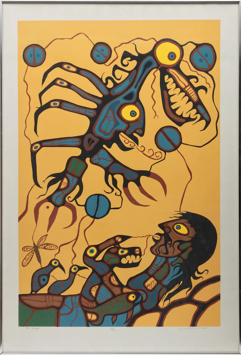 Norval Morrisseau, The Visionary, colour serigraph - view 2