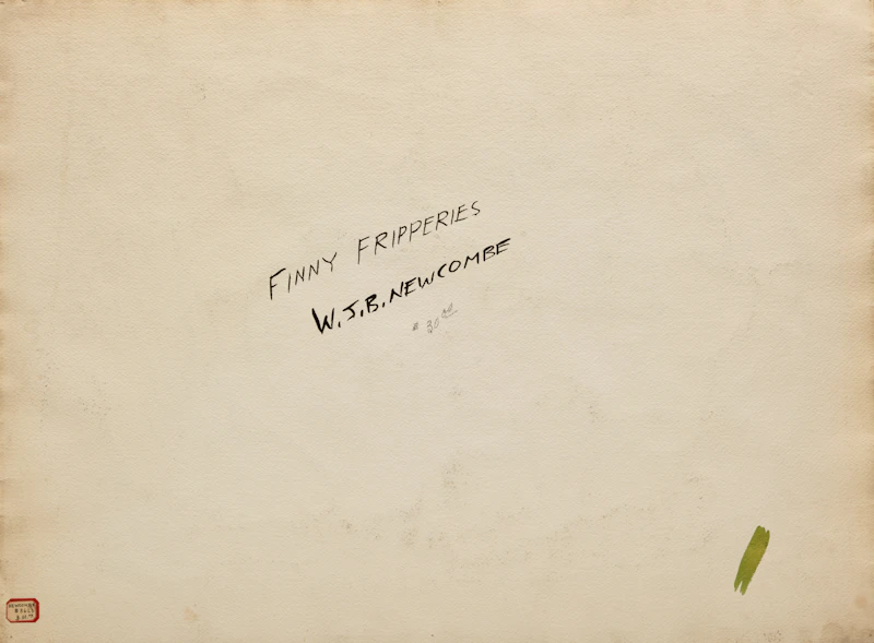 William John Bertram Newcombe, Finny Fripperies; Higher Education; Abstraction, 3 works on paper - view 2