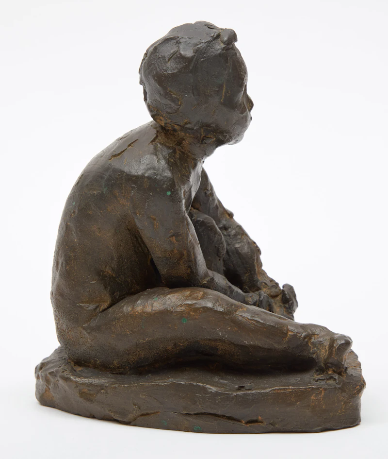 Florence Wyle, Maquette of Seated Child, circa 1920, bronze - view 2