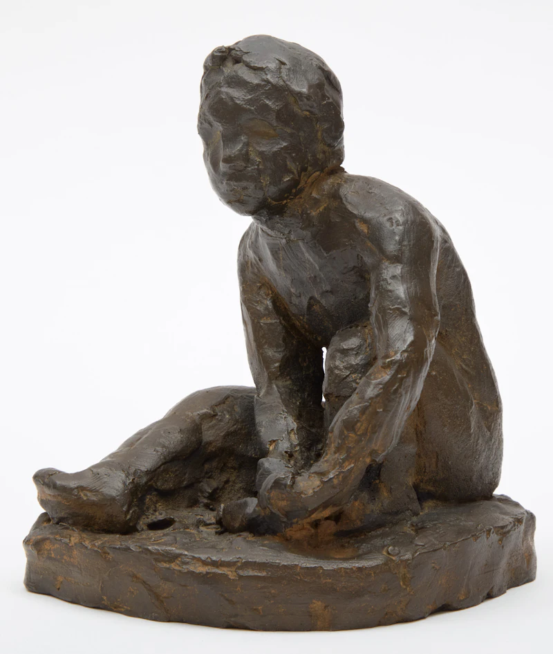 Florence Wyle, Maquette of Seated Child, circa 1920, bronze - view 3