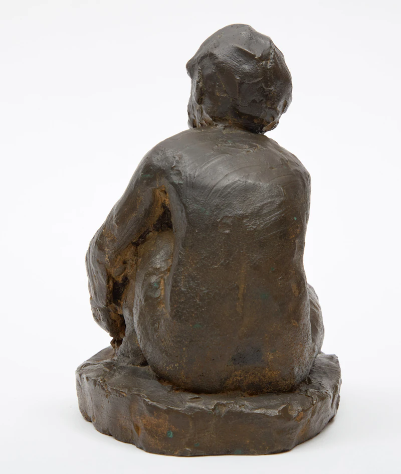 Florence Wyle, Maquette of Seated Child, circa 1920, bronze - view 4