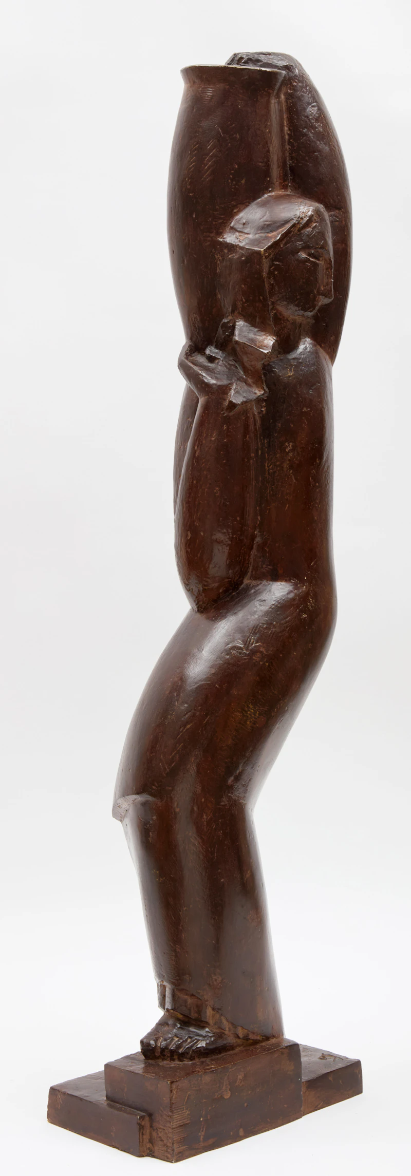 Béla Vörös, Femme à la cruche, bronze - view 3
