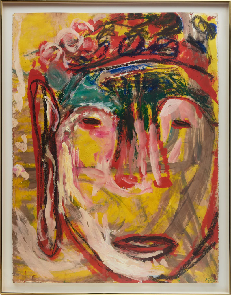 Roberto Juarez, Tool Head, acrylic and oil on paper, 1983 - view 2