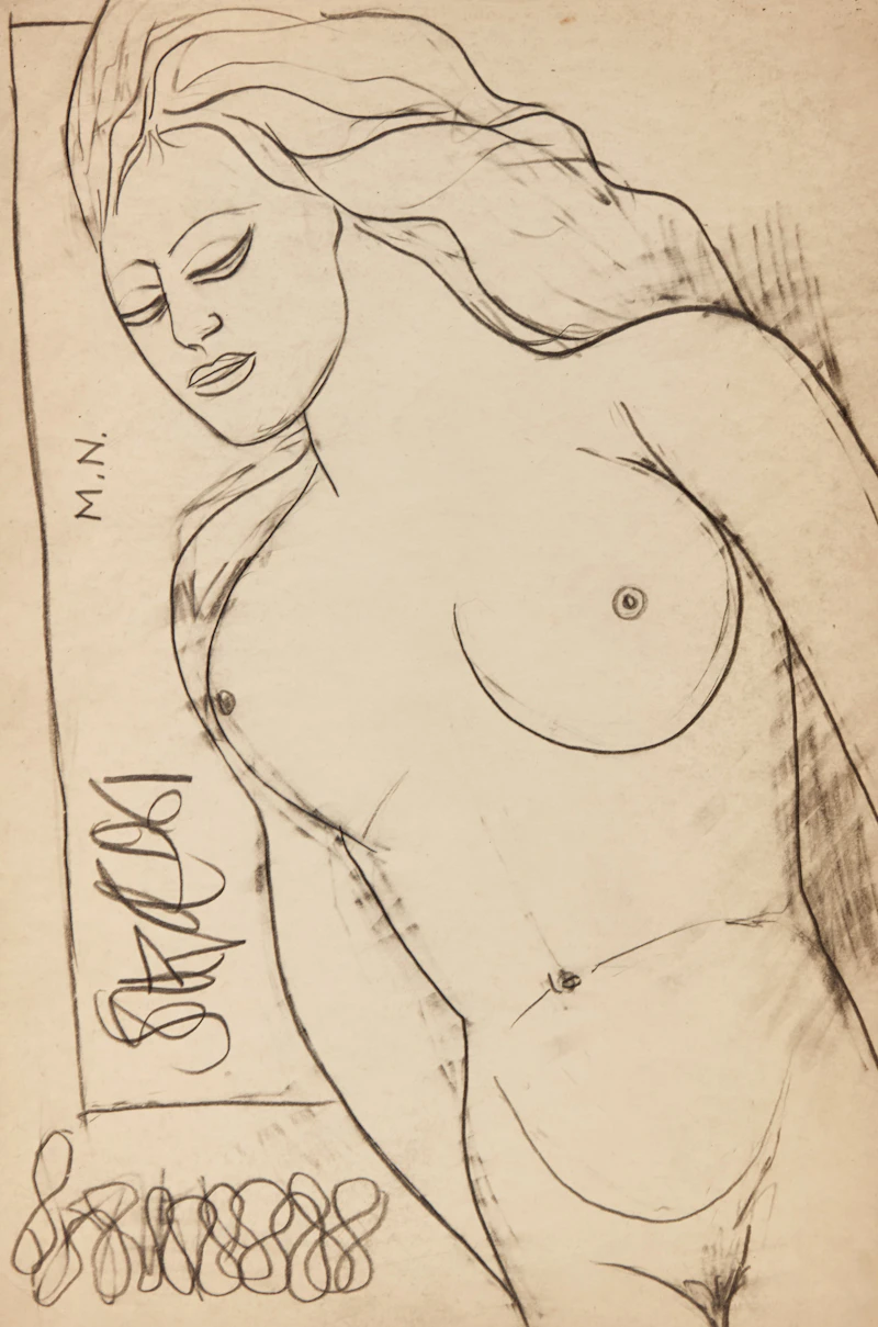 Reclining Nude by Francis Newton Souza