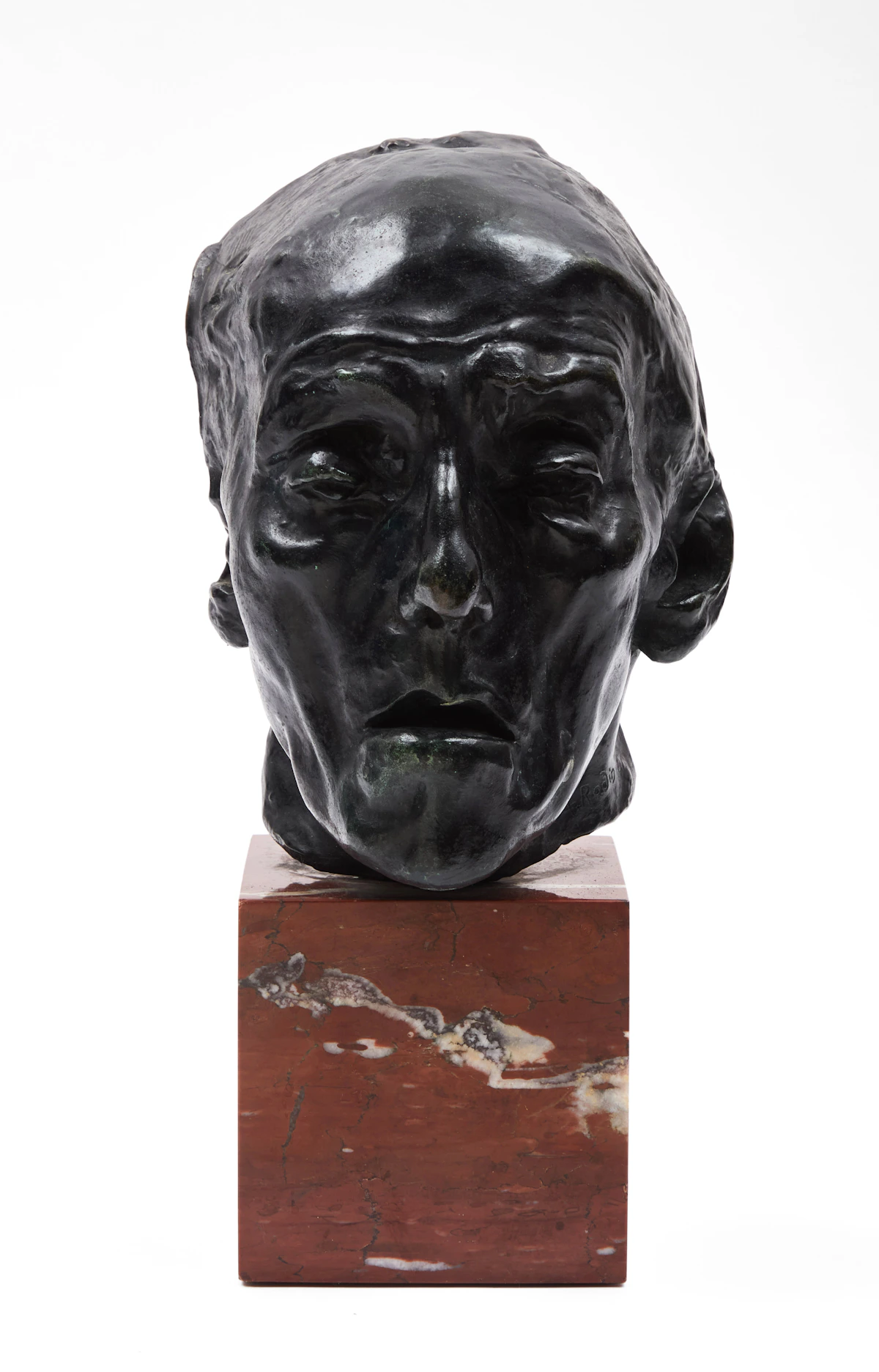 Auguste Rodin, Mask of an Old Man, bronze