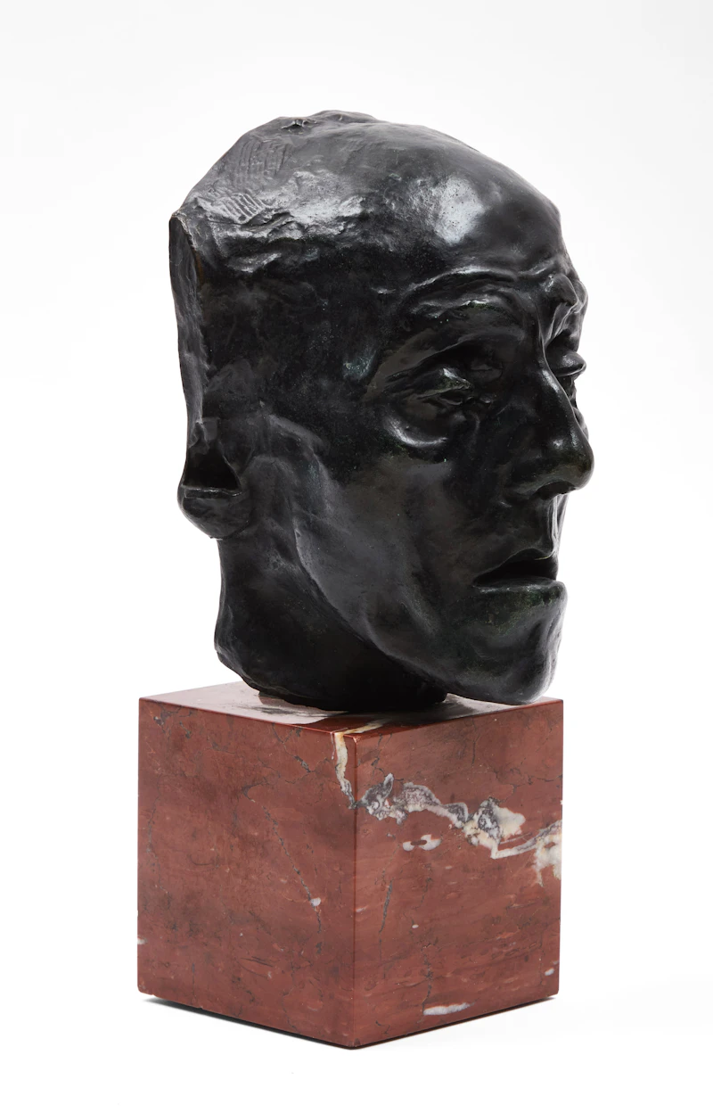 Auguste Rodin, Mask of an Old Man, bronze - view 2