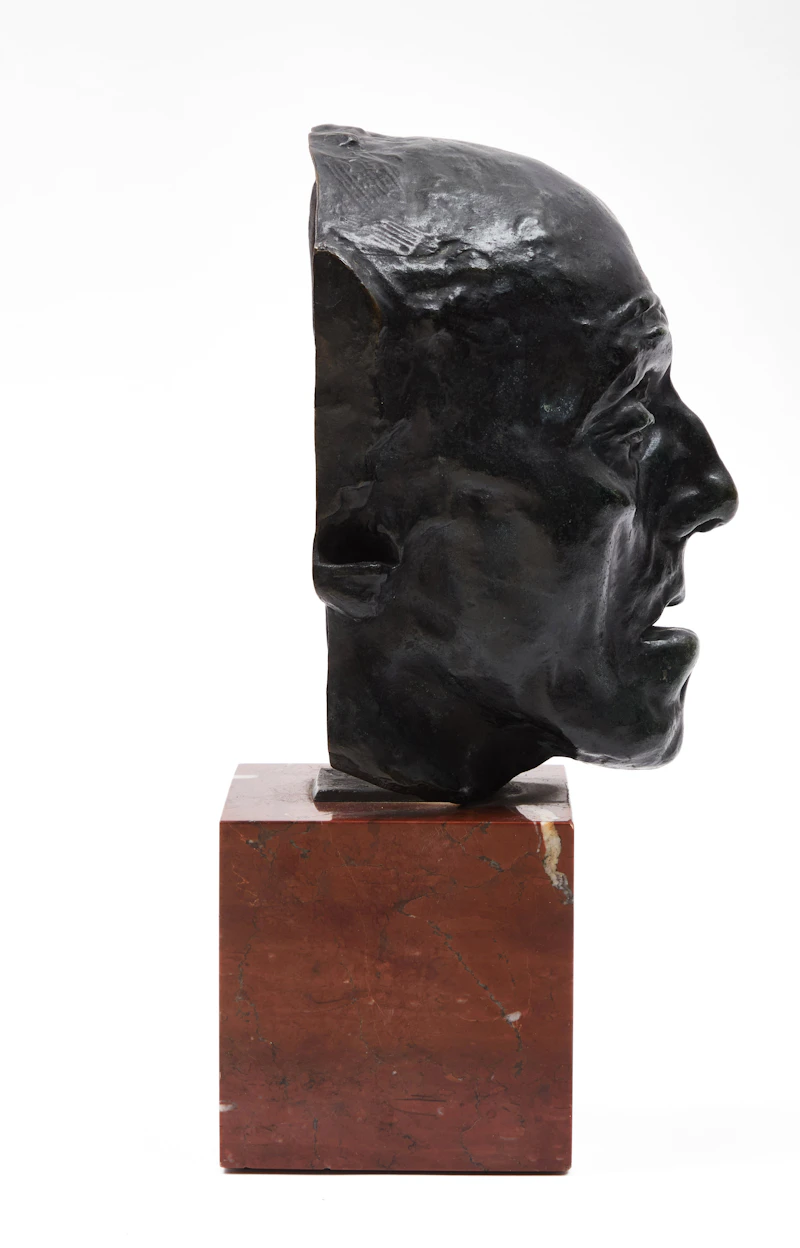 Auguste Rodin, Mask of an Old Man, bronze - view 3