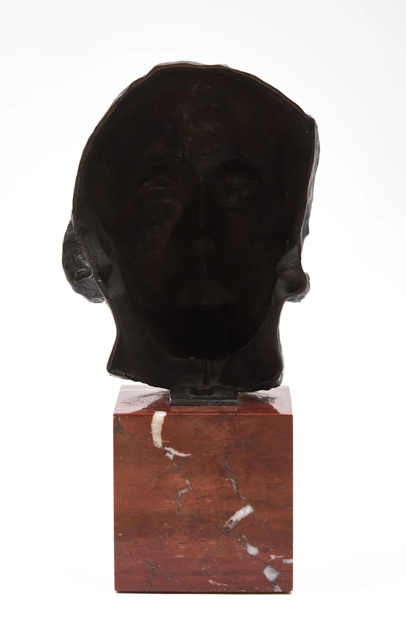 Auguste Rodin, Mask of an Old Man, bronze - view 4