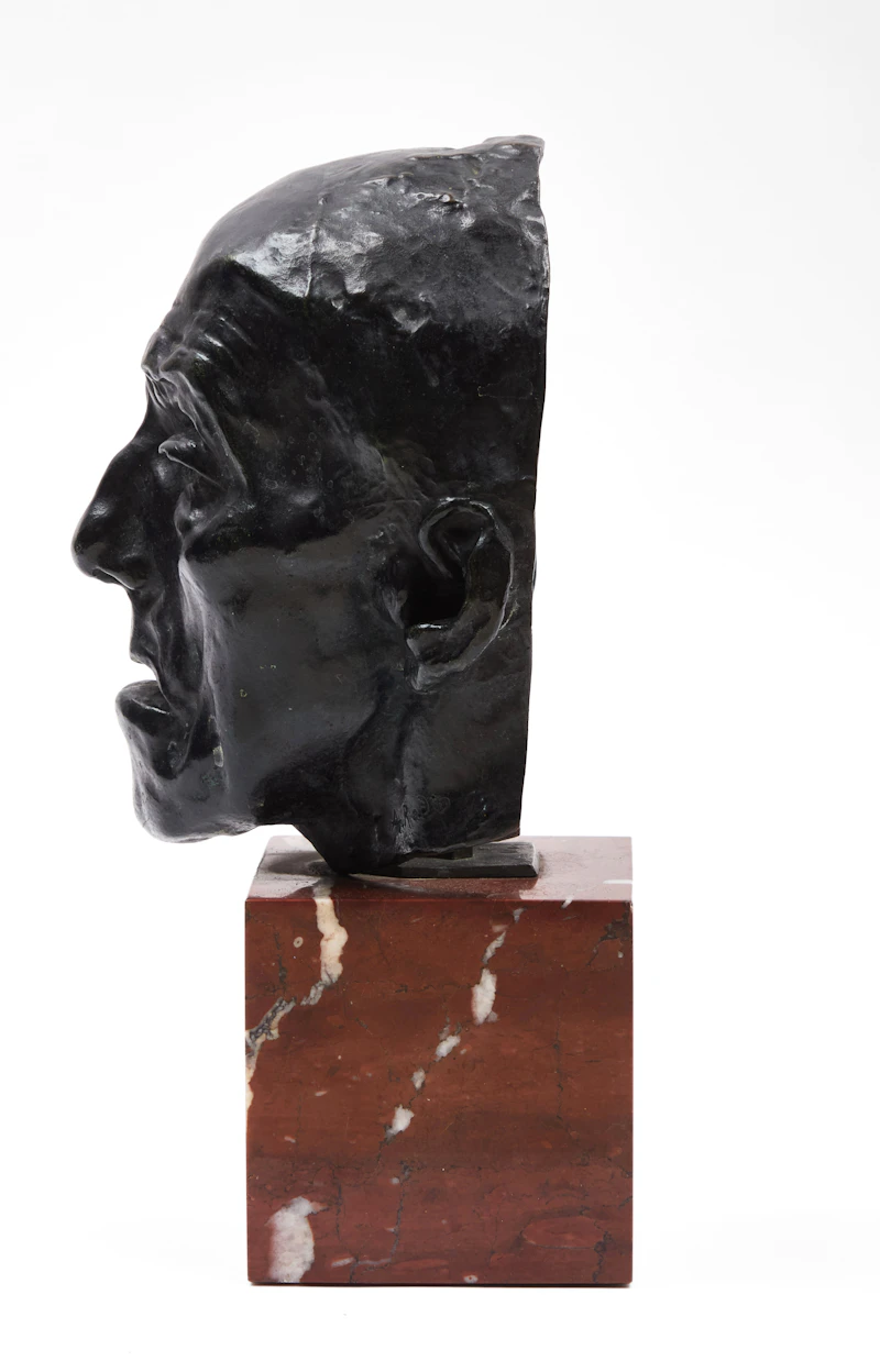 Auguste Rodin, Mask of an Old Man, bronze - view 5
