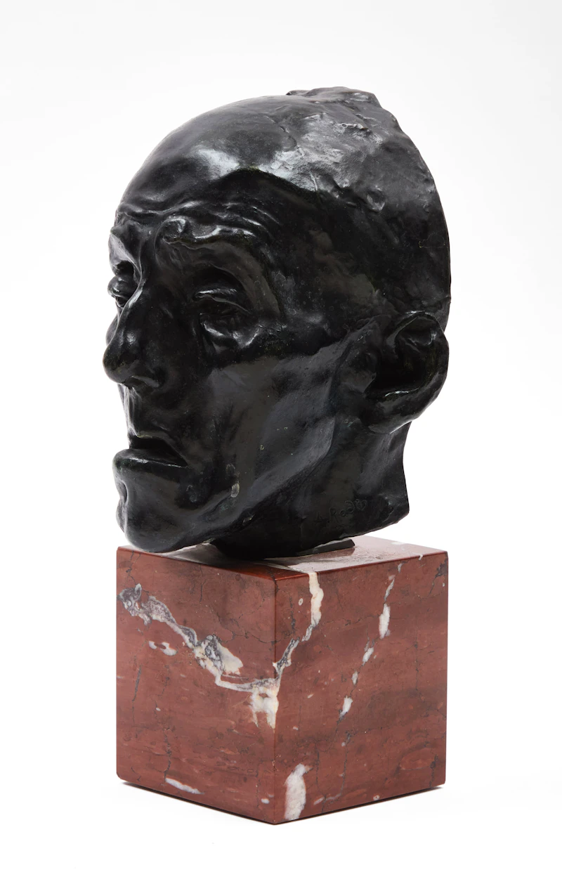 Auguste Rodin, Mask of an Old Man, bronze - view 6