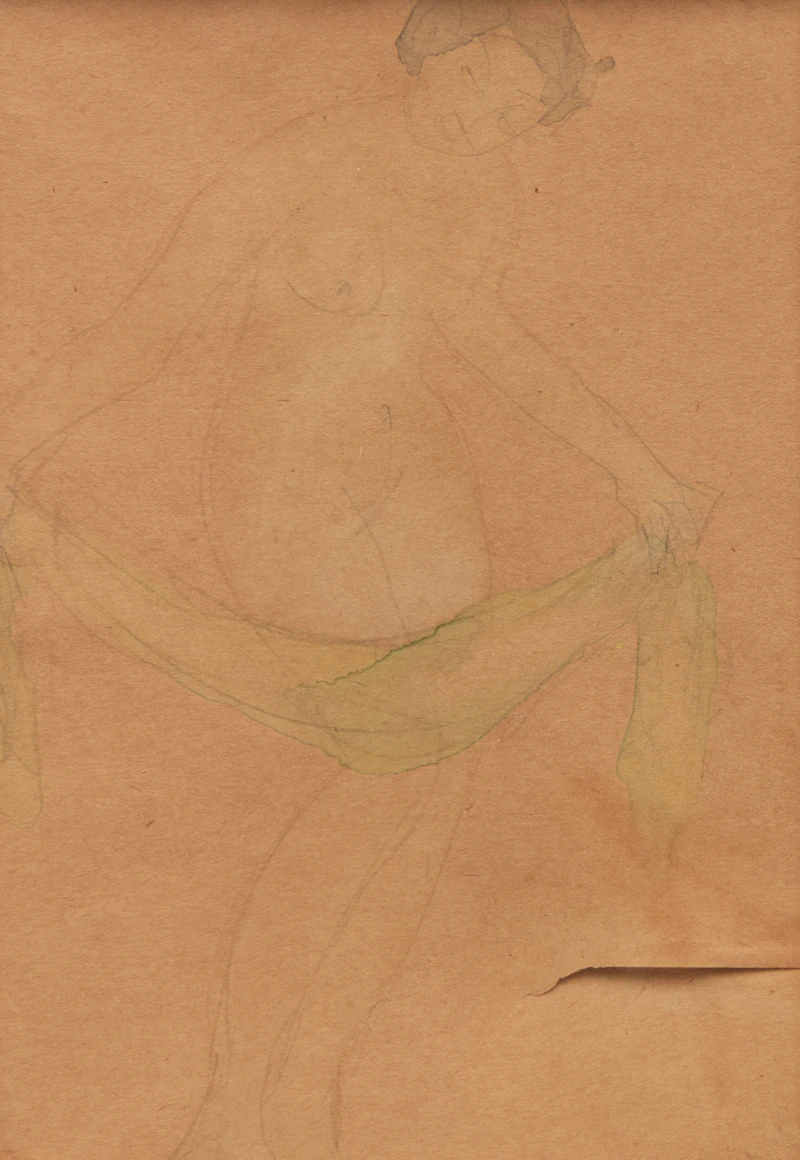 Cambodian Dancers (Double-sided) by Auguste Rodin