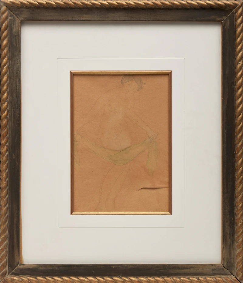 Auguste Rodin, Cambodian Dancers (Double-sided), ink and wash on paper - view 2