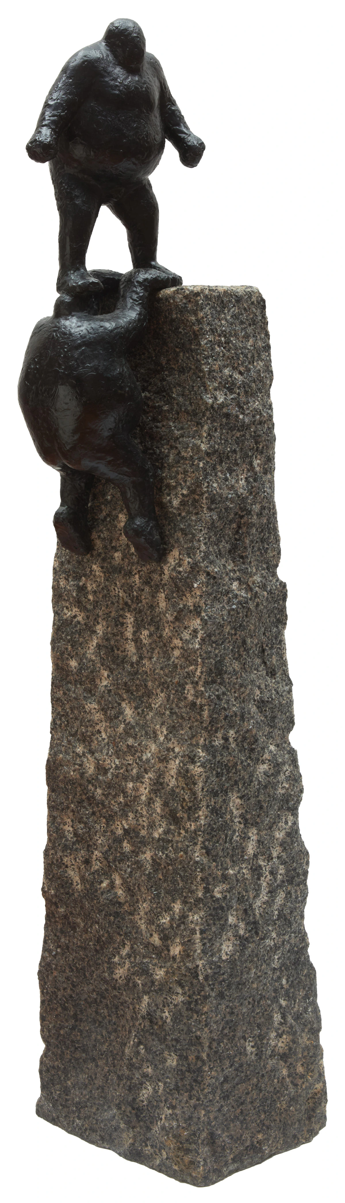 Keld Moseholm-Jörgensen, Two Men Climbing, bronze