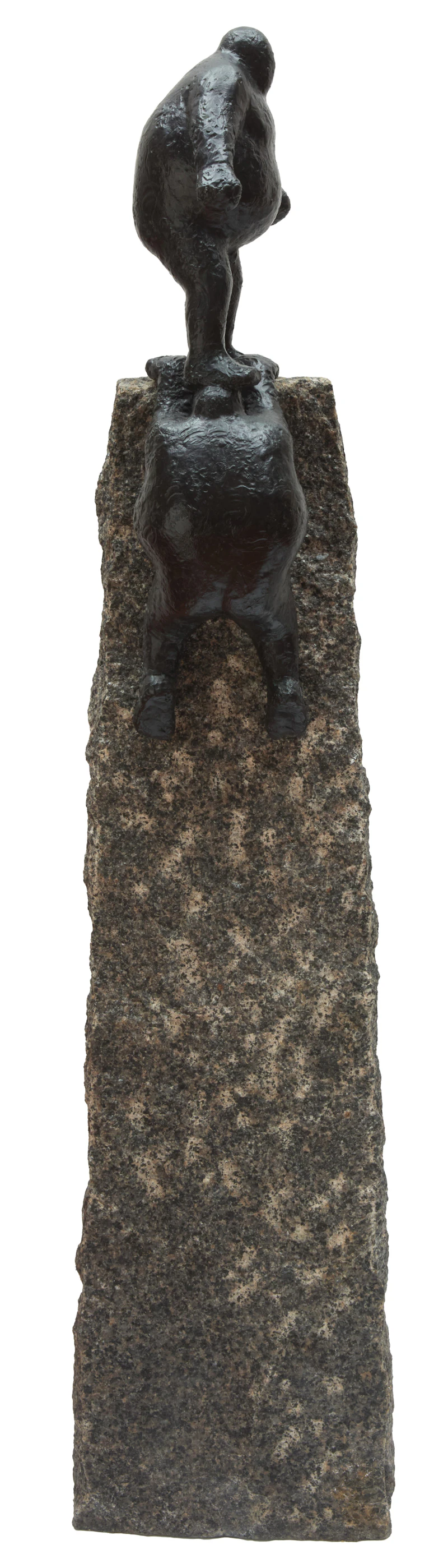 Keld Moseholm-Jörgensen, Two Men Climbing, bronze - view 2