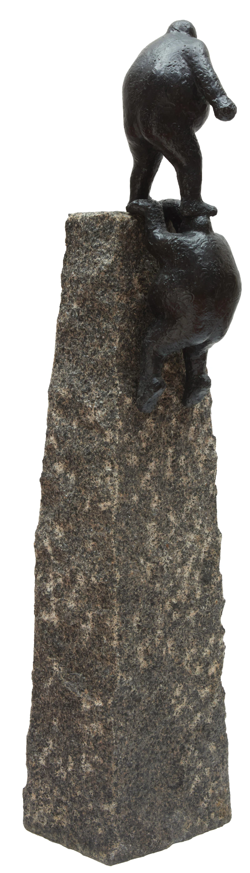 Keld Moseholm-Jörgensen, Two Men Climbing, bronze - view 3