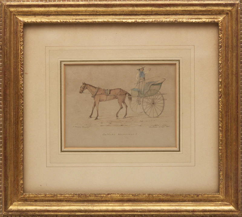 Charles Dawson Shanly, Calêche Monsieur?, watercolour on paper, 1846 - view 2
