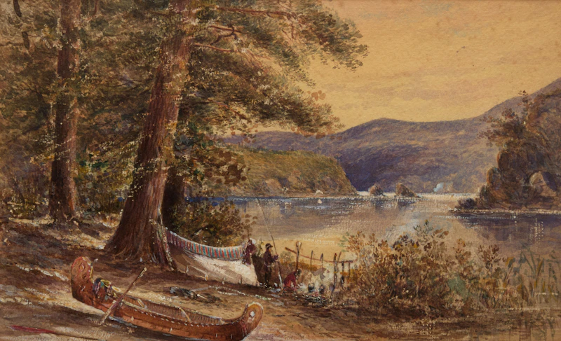 William Henry Edward Napier, Sturgeon River, watercolour on paper, 1857 - view 1