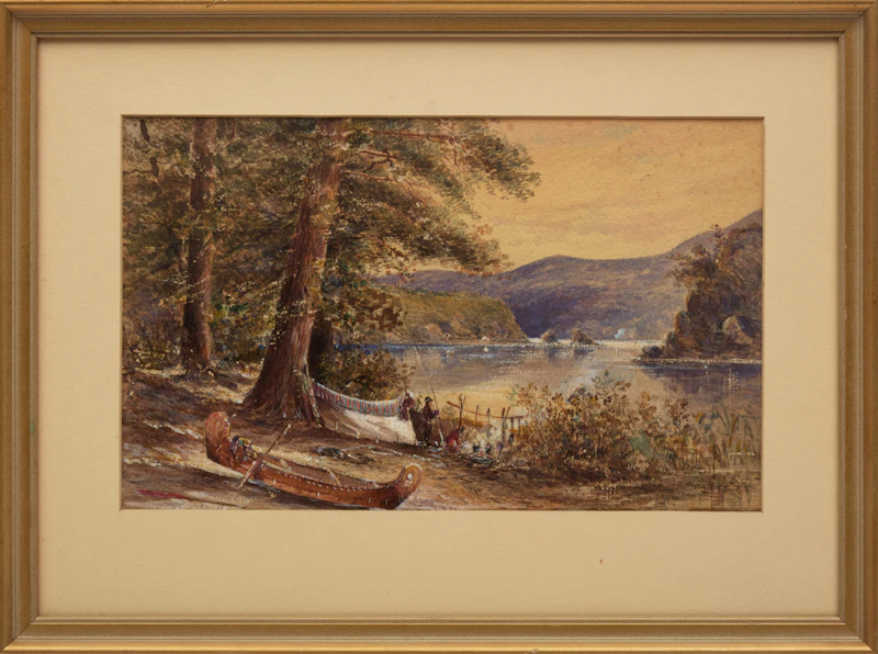 William Henry Edward Napier, Sturgeon River, watercolour on paper, 1857 - view 2