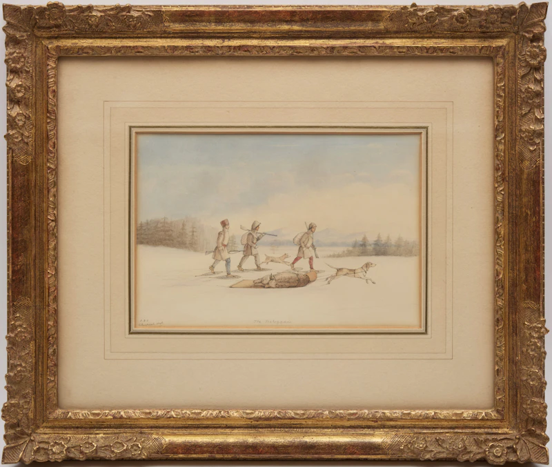 Charles Dawson Shanly, The Toboggan, watercolour on paper, 1846 - view 2