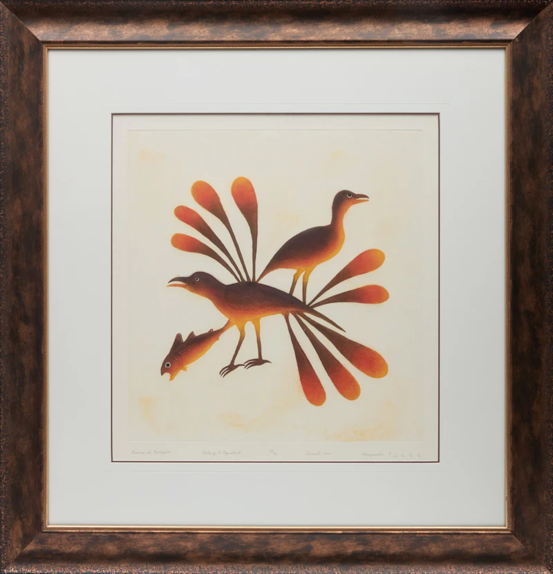 Kenojuak Ashevak, Ravens at Twilight, etching and aquatint, 2000 - view 2