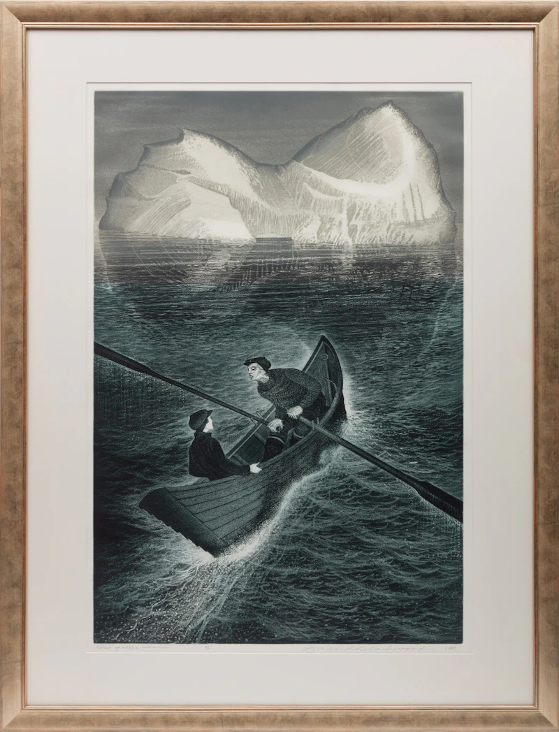 David Lloyd Blackwood, His Father Dreams, colour etching and aquatint, 1985 - view 2