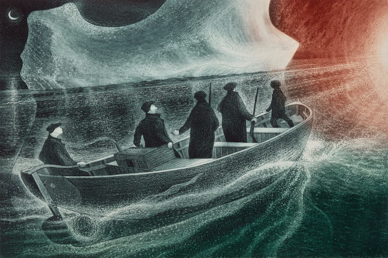 Seabird Hunters from Pound Cove by David Lloyd Blackwood