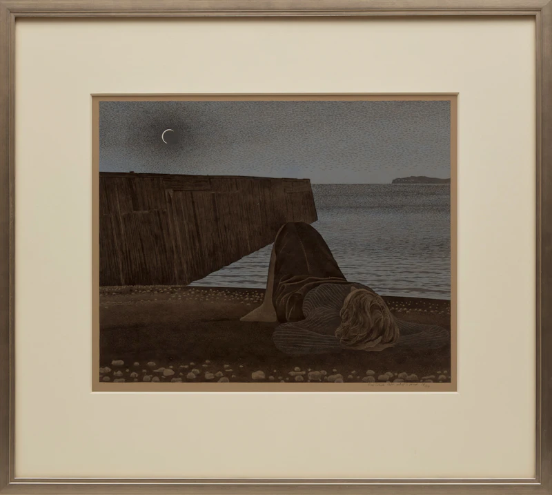 David Alexander Colville, New Moon, colour serigraph, 1980 - view 2