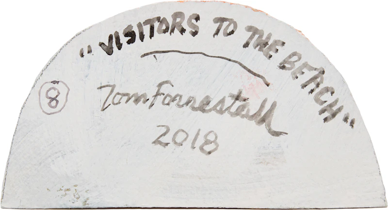 Thomas de Vany Forrestall, Visitors to the Beach, mixed media on paper, 2018 - view 2