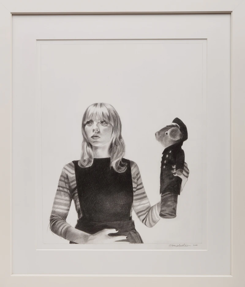 Mercedes Helnwein, Toy Bear, pencil on paper, 2008 - view 2