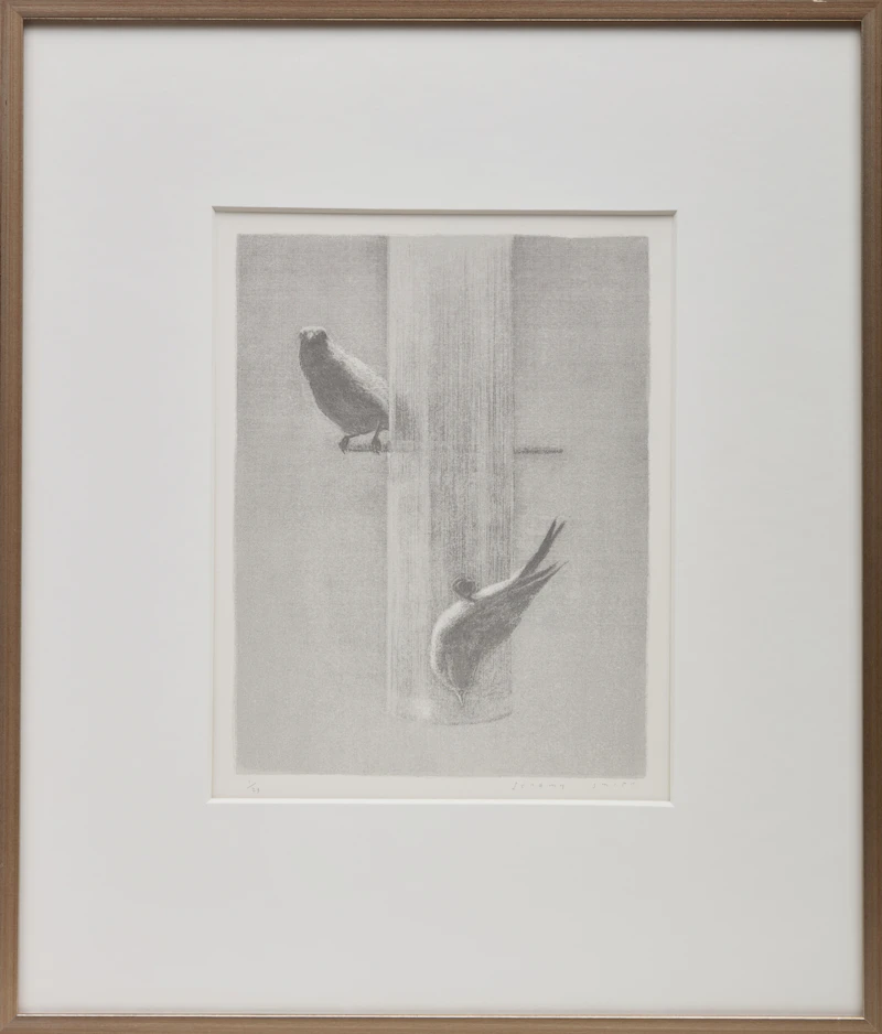 Jeremy Smith, Finches; Morning, Lake Joseph; Lobby, three serigraphs - view 2