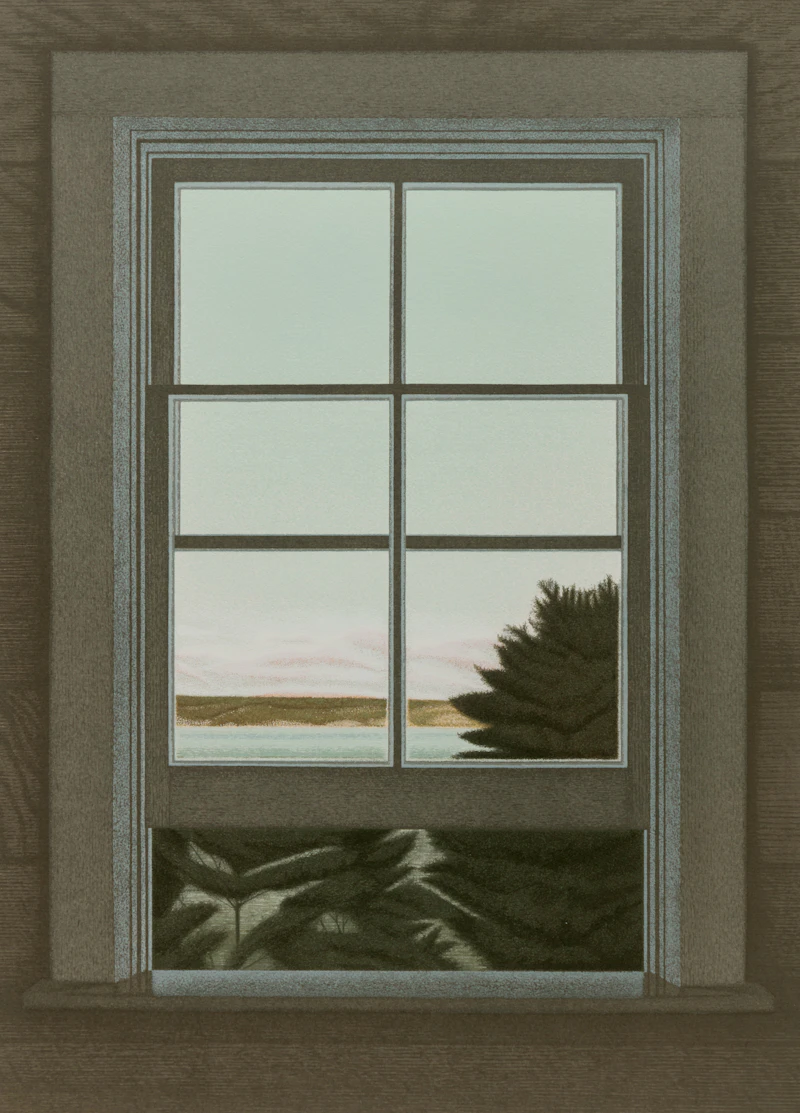 Jeremy Smith, Finches; Morning, Lake Joseph; Lobby, three serigraphs - view 7