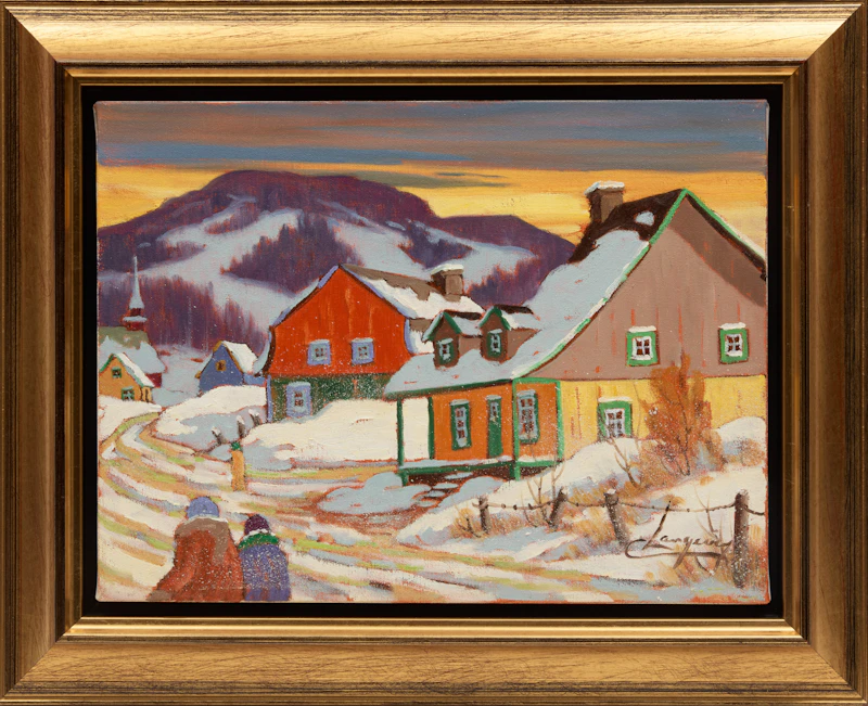 Claude Langevin, Rue Principale, oil on canvas, 2009 - view 2