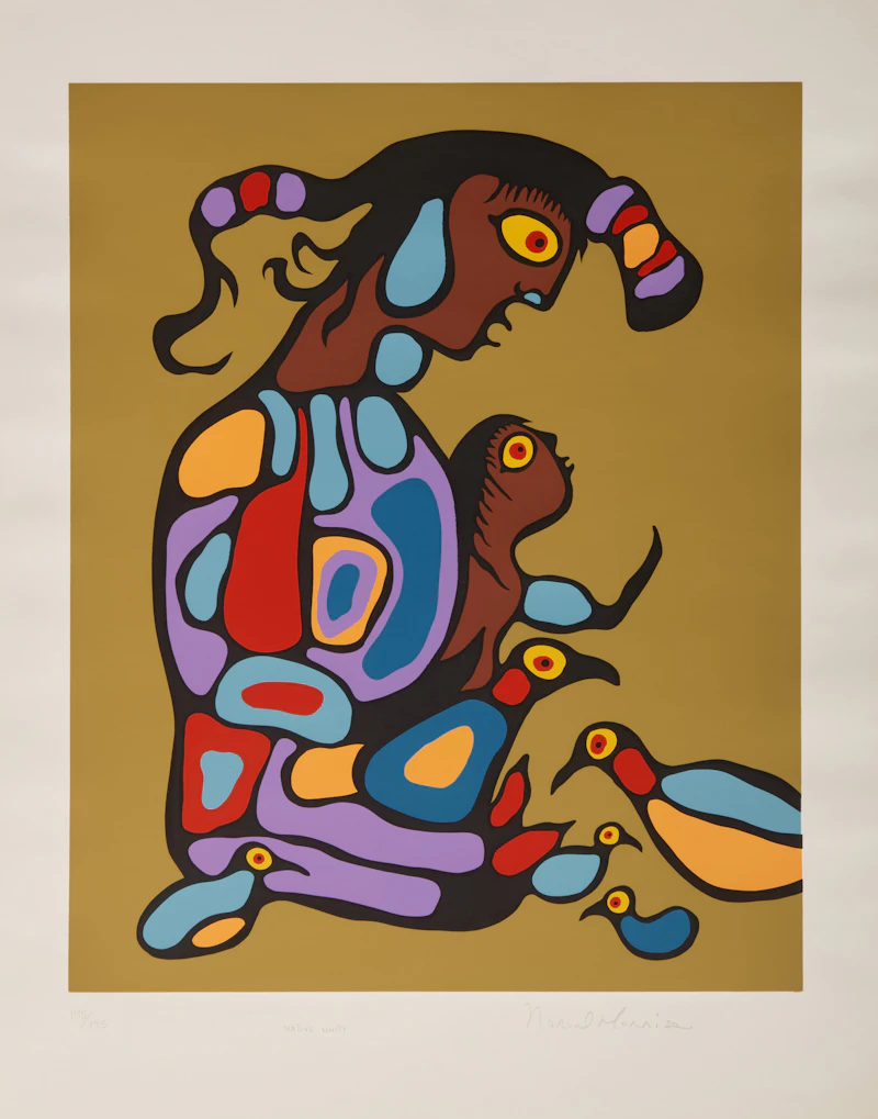 Norval Morrisseau, Shaman Vision Series One, set of six colour serigraphs - view 2