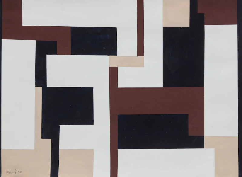 Louis Belzile, Sans titre, gouache, 1958 - view 1