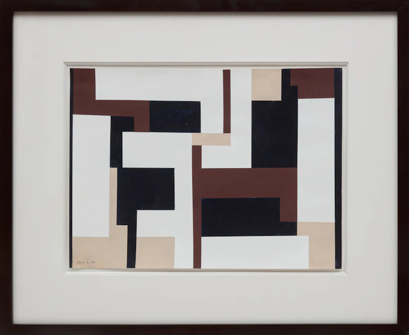 Louis Belzile, Sans titre, gouache, 1958 - view 2