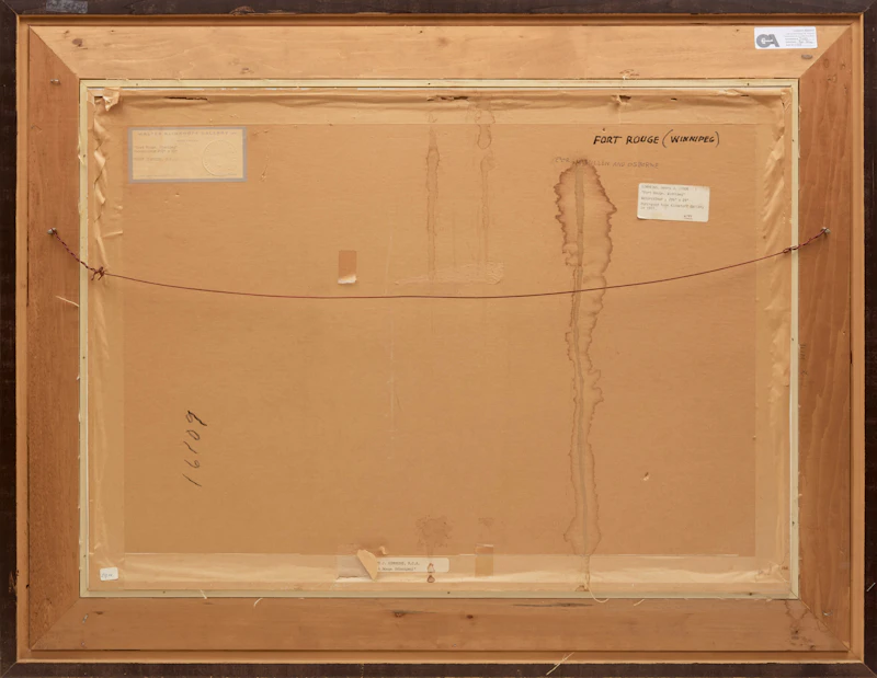 Henry John Simpkins, Fort Rouge, Winnipeg, watercolour on paper - view 3