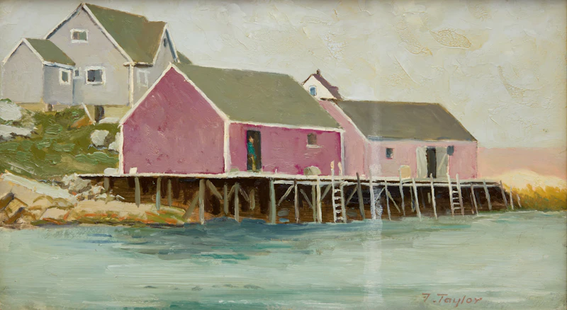 Buildings, Peggy’s Cove by Frederick Bourchier Taylor