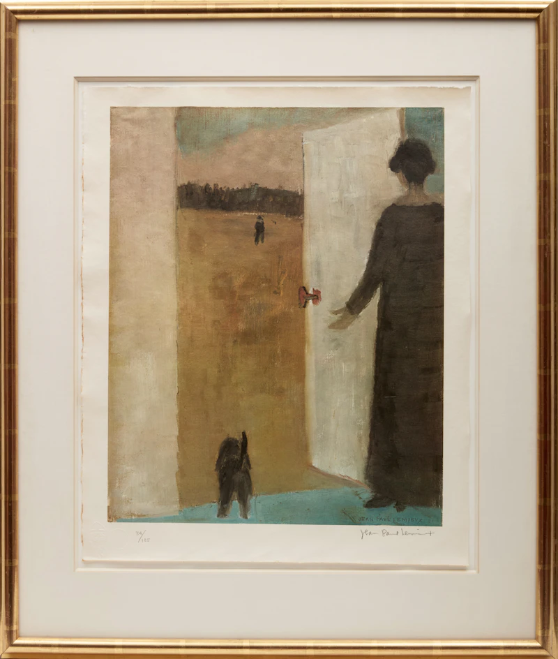Jean Paul Lemieux, La Viste (from the 1981 "Jean Paul Lemieux Retrouve Maria Chapdelaine" series), colour lithograph - view 2