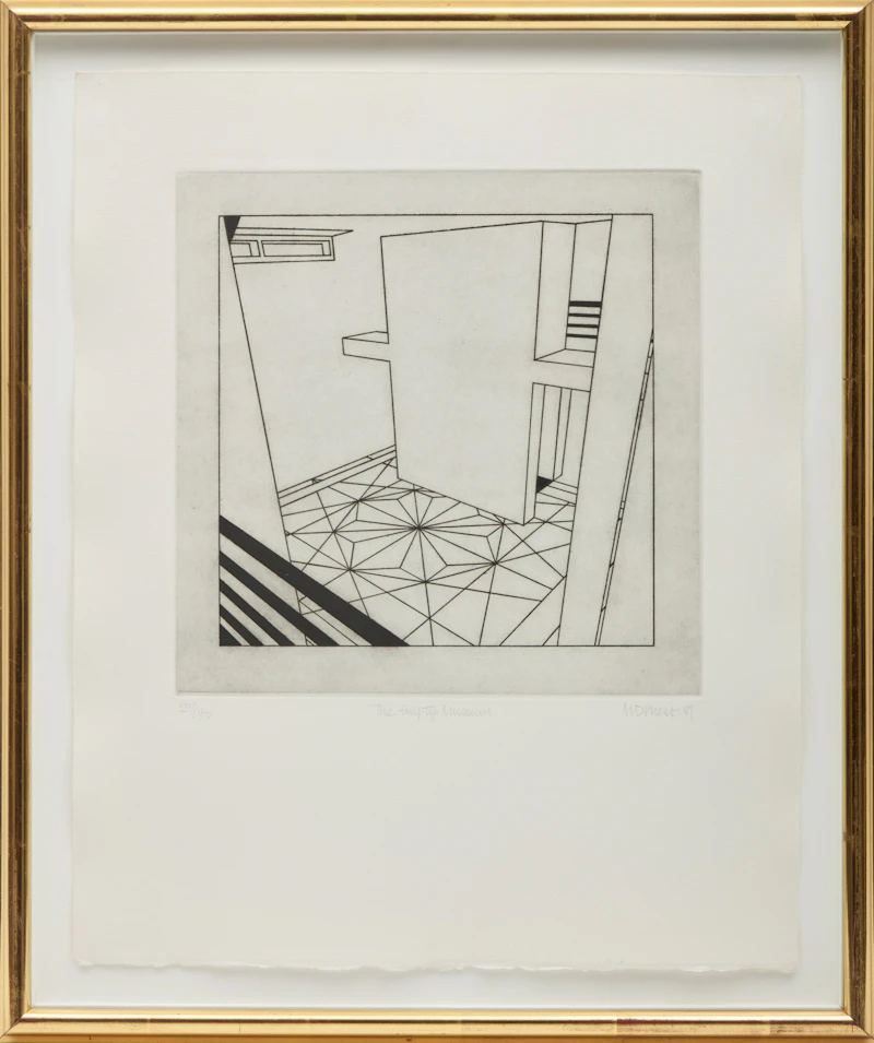 Margaret Priest, The Empty Museum; The Museum; The Museum at Night, three etchings, 1981 - view 5