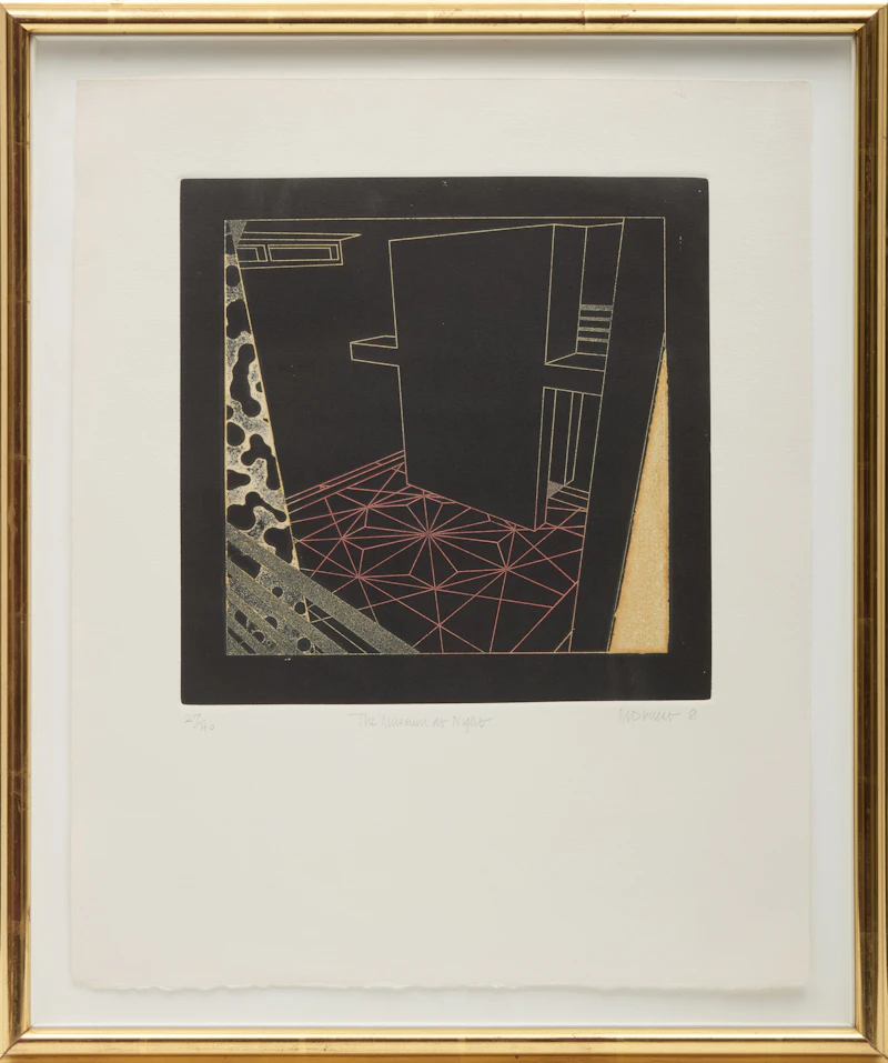 Margaret Priest, The Empty Museum; The Museum; The Museum at Night, three etchings, 1981 - view 8
