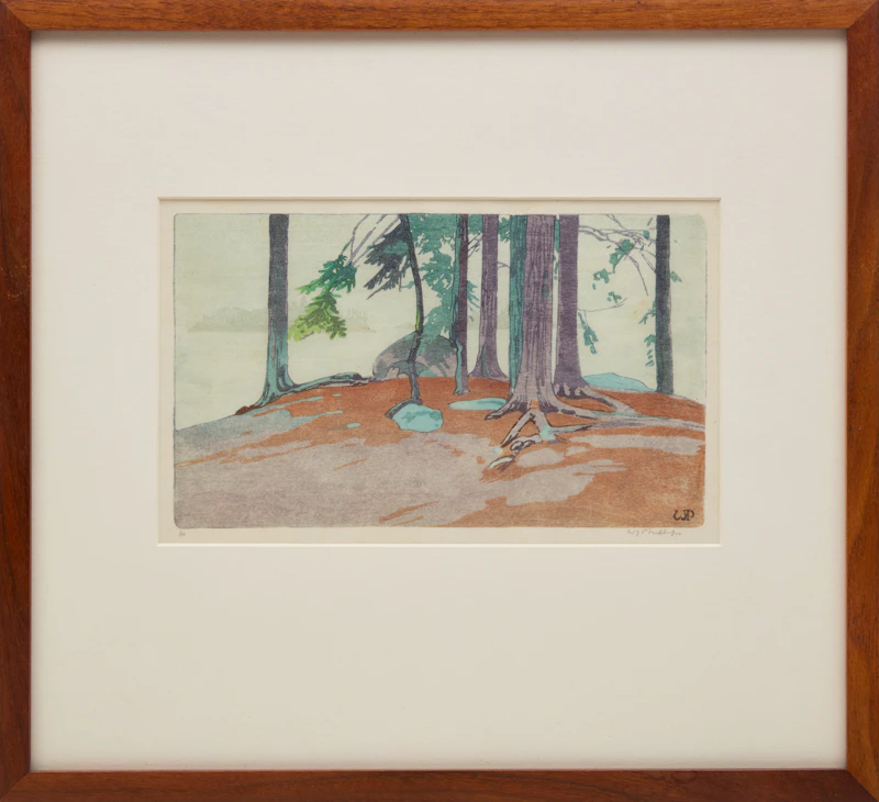 Walter Joseph Phillips, Lake of the Woods, woodcut - view 2